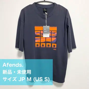 새상품 Afends 프론트 디자인 코튼 티셔츠 M