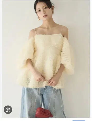 LILY BROWN 3WAY 튤 페플럼 뷔스티에