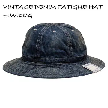 VINTAGE DENIM FATIGUE HAT H.W.DOG