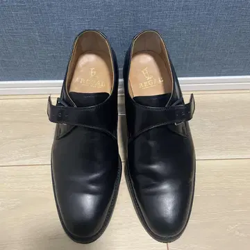 거의 새상품 REGAL 싱글 몽크 비즈니스 슈즈 JV35 25.5cm