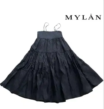 레어 색상 MYLAN 백리본 원피스 린넨 100%