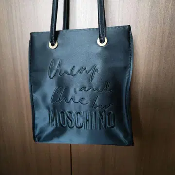 모스키노 /MOSCHINO 토트백 숄더 로고 나일론 블랙