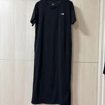 THE NORTH FACE 블랙 반팔 롱 원피스 M