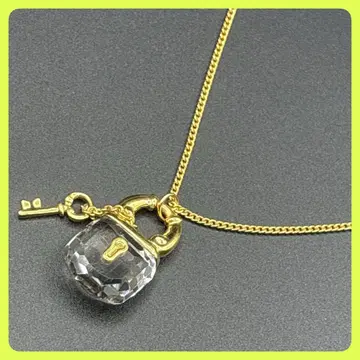 컨디션 최상 스와로브스키 SWAROVSKI 패드록 자물쇠 목걸이