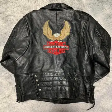 미품 XL Harley-Davidson 가죽 재킷 더블 라이더스
