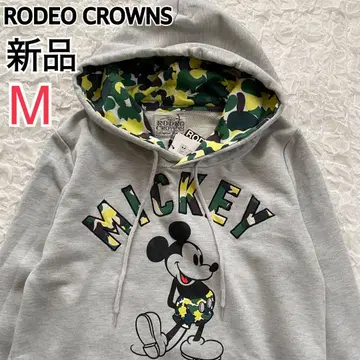 새상품 RODEO CROWNS 미키 후드 풀오버 후드티 카모플라쥬