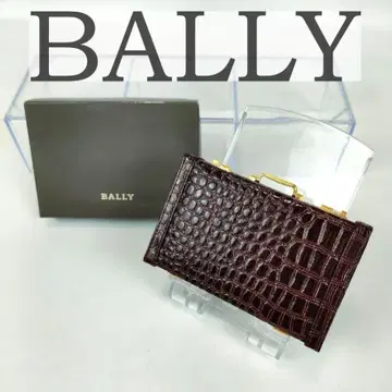 미사용급 BALLY 발리 카드 케이스 명함지갑 아타셰 케이스형 보라색