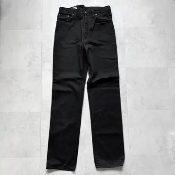 EDWIN 블랙 스트레이트 데님 W86 H103