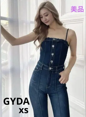 GYDA 백리본 데님 올인원