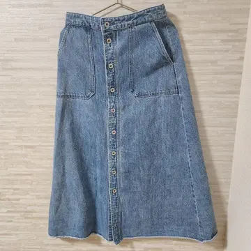 Spick & Span 5 1/2 롱 스커트 데님