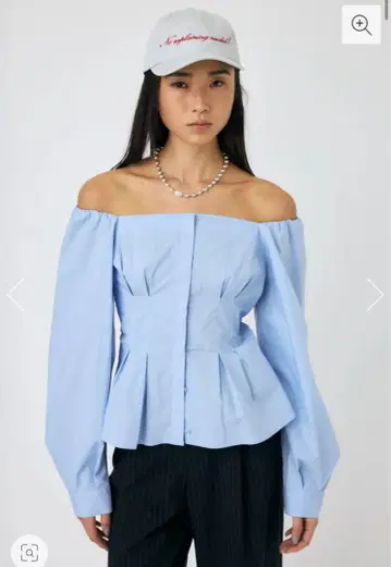 MOUSSYOFF SHOULDER 셔츠 오프숄더 셔츠