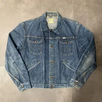 60s 랭글러 wrangler 124mj 38 다크 네이비 데님 자켓