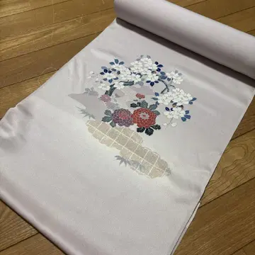 고급 크레이프 원단 순수 실크 옷감 기모노 쯔케사게