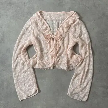 00s coquette 페어리 그런지 시스루 가디건