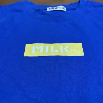 MILKFED 도널드 덕 티셔츠 파랑 긴팔 T셔츠 롱티 프리 사이즈 F