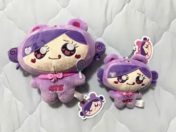 시나코쿠마 퍼플 봉제 인형 마스코트 2종 세트