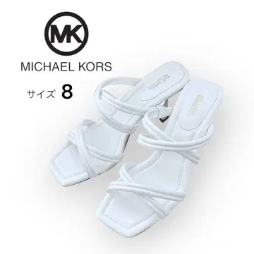 미사용 새상품 MICHAELKORS 마이클코어스 화이트 뮬 8