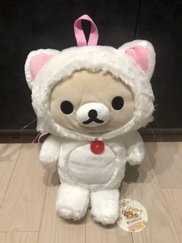초레어 리락쿠마! 좀 더! 느긋한 고양이 봉제인형 백팩 코리락쿠마