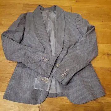 THE SUIT COMPANY 스트라이프 자켓 그레이