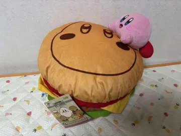 커비 햄버거 모양 봉제 인형 약 30cm