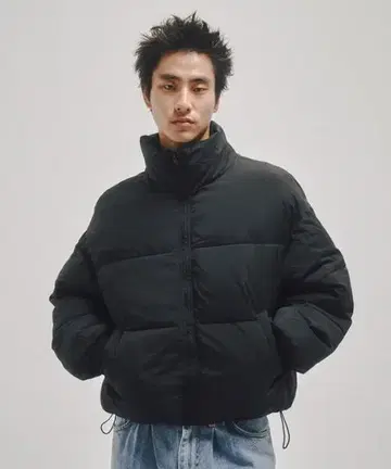 FEKETE STRING SHORT ECO DOWN JACKET