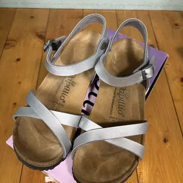 버켄스탁 Papillio 실버 컴포트 샌들