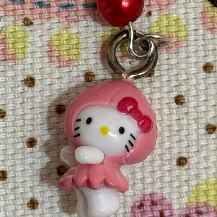 헬로키티 키티 비즈 키링