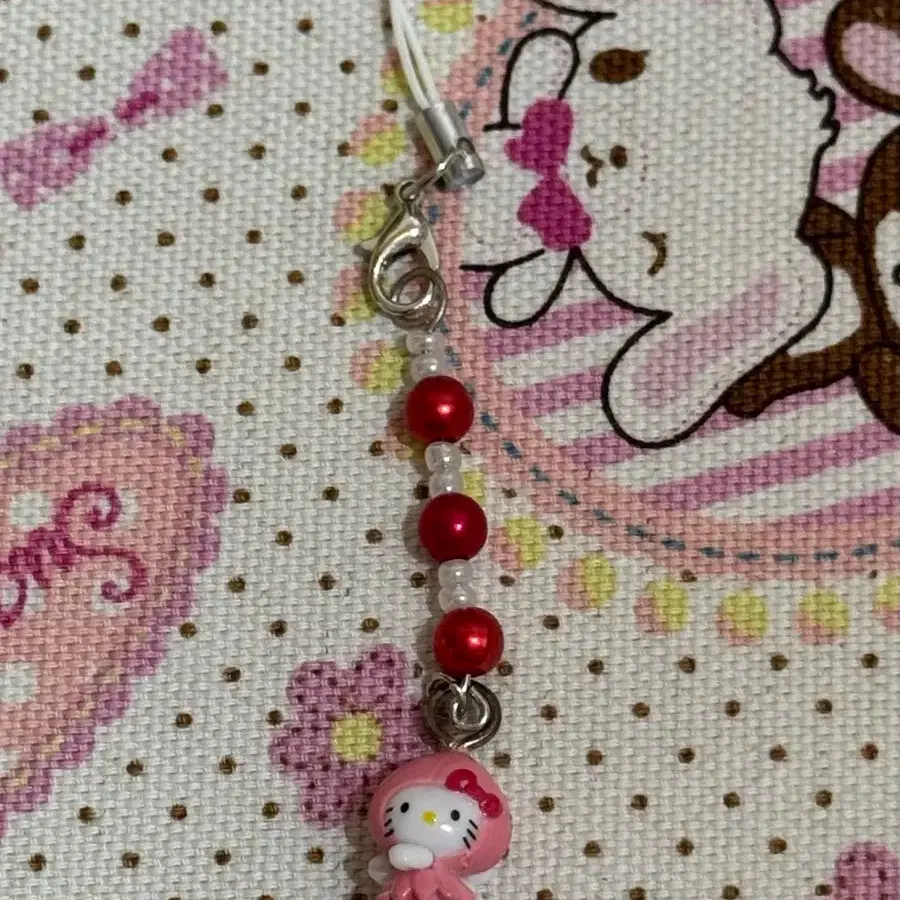 헬로키티 키티 비즈 키링