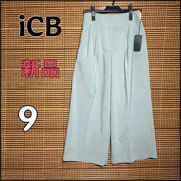 택 포함 새상품 [ iCB ] 투 턱 센터 프레스 와이드 이지 팬츠 9