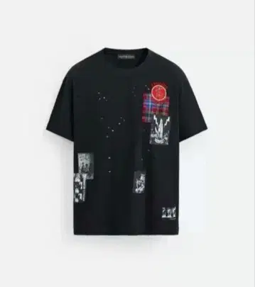 ZARA ANDERSSON BELL 그래픽 T셔츠 블랙 XL