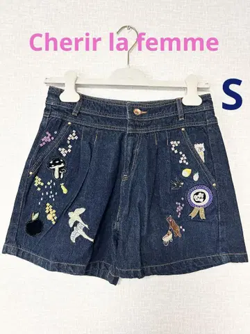 미사용 새상품 Cherir la femme 셰리라파 데님 팬츠 S