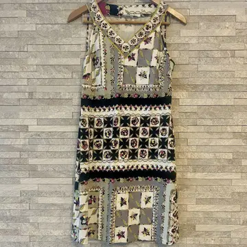 [ EMILIO PUCCI ] 에밀리오 푸치 스카프 패턴 코튼 원피스