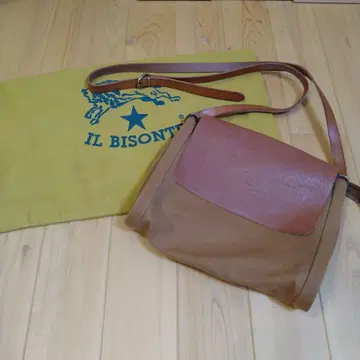 [ IL BISONTE ] 일비종떼 숄더백 캔버스 x 가죽