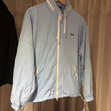 LACOSTE 라이트 블루 나일론 자켓 US M