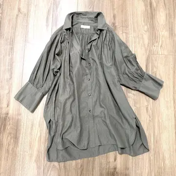 [새상품급] 데밀룩스 빔즈 Demi-Luxe BEAMS 카키 셔츠 F