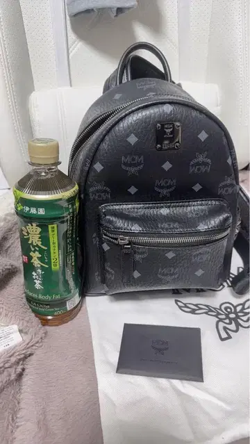 MCM 블랙 럭색 백팩