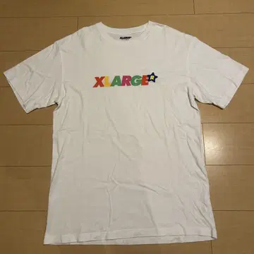 XLARGE 컬러풀 로고 T셔츠 화이트