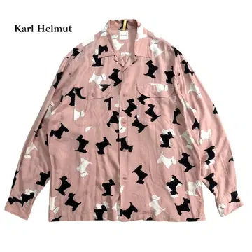 Karl Helmut 칼 헬무트 긴팔 오픈 카라 셔츠