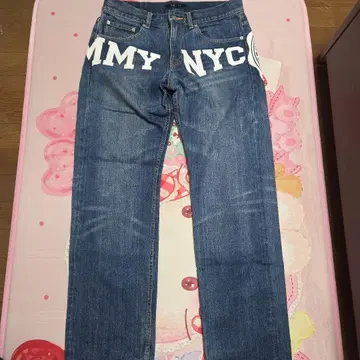TOMMY 타미힐피거 NYC 페인트 데님 팬츠 L