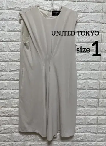 UNITED TOKYO 슬리브리스 원피스 사이즈 1