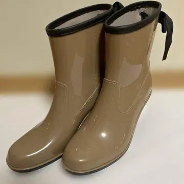 오리엔탈 트래픽 웨지 레인 슈즈 리본 베이지 L 39