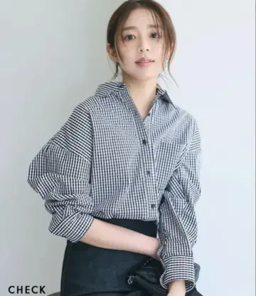BASEMENT online 체크 셔츠