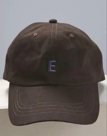 anuke Cotton Logo Cap 브라운