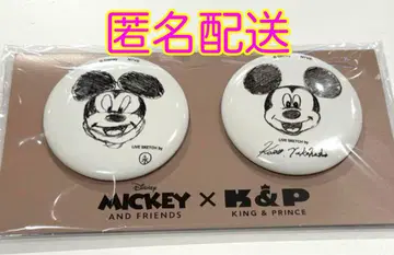 Mickey & King & Prince 캔뱃지 라이브 스케치 킹프리