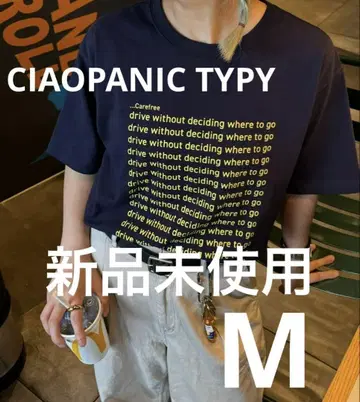 [새상품] CIAOPANIC TYPY 메시지 프린트 반팔 티셔츠 M