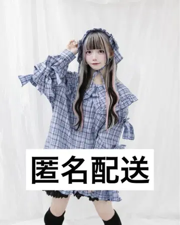 [ 8/20까지 한정 가격 ] Whinny 캬와 리본 기관총 오버 셔츠