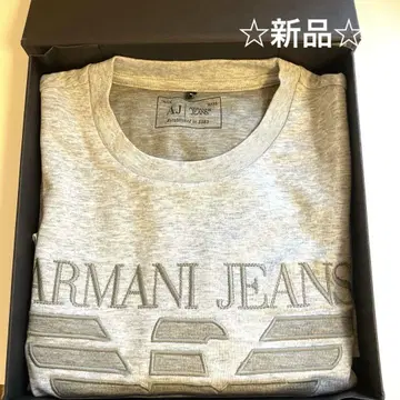 새상품 Armani Jeans 라이트 그레이 T셔츠 XL
