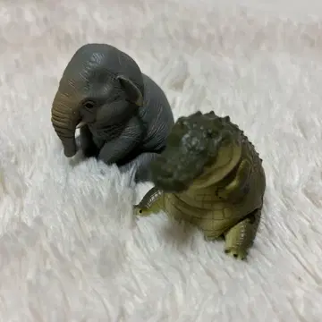리벤 스튜디오 애니멀 피규어 마스코트 가챠 악어 코끼리
