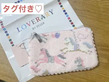 새상품 LOVERARY BY FEILER 라브라리 모쿠바 폼폼 파우치