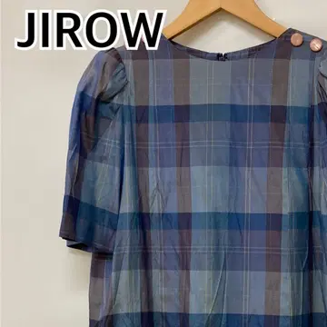 JIROW 원피스 무릎 기장 원피스 셔츠 원피스 반팔 [ CT1451 ]